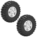 Miniatyrbild 1 av 8: 2 st RC-däck 2,2 tum RC Crawler Gummidäck Dia 125 mm/4,9 tum för TRX4 Hsp Axial Scx10 D90 RC-bil