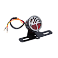Miniatyrbillede 4 af 8: Motorcykel Baglygter Bremslys Retro Style Modifikation Universal DC12V med Nummerpladebeslag Passer til Honda