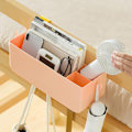 Miniatyrbillede 6 af 8: Seng Organizer Plast Sengeside Opbevaring Hængende Kurv Seng Bord Hylde Kurv Rack Organizer
