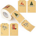 Pikkukuva 1 / 3: 300 kpl Hyvää Joulua Paperitarrat 7,5 cm * 5 cm Tarrat Paperisinettejä