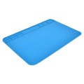 Miniatyrbillede 2 af 7: 1 stk Varmeisolering Silikone Pad Mobiltelefon Computer Reparation Demontering Arbejdsstation Desktop Mat-blå