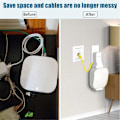 Miniatyrbild 4 av 5: Hållare för Eero Pro 6 Mesh WiFi-router med kabelhantering, stativ, vit50