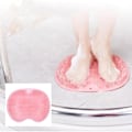 Miniatyrbild 5 av 5: Fotmassageskrubbmatta TPR Fällbar krok Fotskrubb Rengöringsborste Med sugkopp Rosa