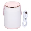Miniatyrbillede 1 af 8: Børneværelse Natlys Trinløs Dæmpning Temperatur Ur Display USB Genopladelig Sengelampe