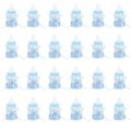 Miniatyrbilde 1 av 8: 24 stk. fyllbare flasker søte godteribesker gave til babyshower-festdekorasjoner (blå)