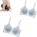 Miniatyrbilde 1 av 5: Ultra tynn is silke sømløs komfort-BH (2 stk) - Plus Size 4XL Blå