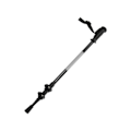 Miniatyrbillede 7 af 8: Tredelt aluminiumlegering Alpenstock korrosionsbestandig teleskopisk vandrestav - sort