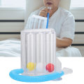 Miniatyrbilde 4 av 8: Deep Breathing Lung Exerciser Incentive Spirometer Pust Måling System Type A 3 Ball Single Suction