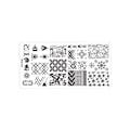 Miniatyrbillede 3 af 3: Rustfrit stål rektangel Nail Art stempling plade DIY Manicure Print Billedskabelon z16#