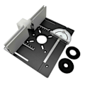Miniatyrbillede 3 af 5: Router Lift System og Aluminium Routerbord Indsatsplade Guld
