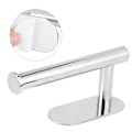 Miniatyrbillede 7 af 8: Moderne slagfri rullepapirholder i rustfrit stål til badeværelset (433045 blank overflade)