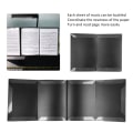 Miniatyrbild 7 av 8: A4 Noter Mapp 6 Sidor Piano Musikpartitur ABS Material Gitarr Violin Expansion Clip