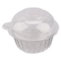 Miniatyrbillede 6 af 8: 100 stk Plast Cupcake Case Muffin Pods Dome Cups Kageæsker Gavebeholder