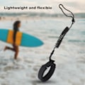 Miniatyrbild 8 av 8: Spiralfjäderbenrem för stand up paddleboard/surfbräda (svart)