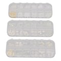 Miniatyrbild 1 av 8: 3st Nail art Set Olika blomformer Manikyr Dekorativa prydnader för Nagelsalong