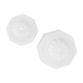 Miniatyrbillede 8 af 8: 2 stk. Universal Jar Vacuum Sealer Silikone Jar Sealer til almindelige brede mund glasflasker Hvid