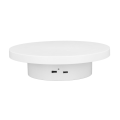 Miniatyrbild 3 av 8: Vit automatisk 360° roterande display-snurrbricka 3 kg lastkapacitet elektrisk display-snurrbricka stativ för butik diameter 15 cm/6 tum