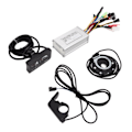 Miniatyrbillede 5 af 8: Bike Conversion 17A 3 Mode Sine Wave 6 Tube Controller Kit Power Assist Sensor Thumb Throttle med LED S810 Panel