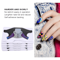Miniatyrbillede 7 af 7: Nail Art Form Farverig akryl Nail Art Form Fiskeformet negleforlængelsesmærke Manicuretilbehør (100 stk pose)