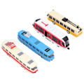 Miniatyrbillede 5 af 8: Højhastighedstog Bus Model PullBack Køretøjssamling Model Legetøj til Børn (En Gruppe)