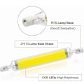 Miniatyrbild 4 av 5: 2-pack 10W R7S LED-lampa 78mm 220V Dimbar Kallvit 6000-6500K 100W Halogen J78 Ersättning, Dubbelsidig R7S Basrör, 360 Graders Ljusvinkel, Energisparande