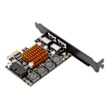 Pikkukuva 7 / 8: PCI E - USB 3.0 -laajennuskortti, 5 Gbps:n siirto, 19-pinninen riippumaton suojaus, hyvä lämmönpoisto, USB-laajennuskortti