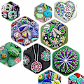 Miniatyrbilde 4 av 5: Mandala Dotting Verktøysett, 25 stk Mandala Dotting Verktøysett, Dotting Penner Børster Mandala Stencil Ball Stylus Malingbrett for Maling av Steiner Tegning D