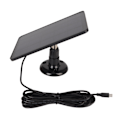 Miniatyrbilde 2 av 8: Kamera solcellepanel IP65 vanntett kameralader 5V 4W høy effektivitet for Micro USB C svart