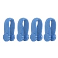 Miniatyrbillede 6 af 8: 4 stk. Håndtrykspunktklemme Blomsterform Reducer spænding Universal Mini Migræne Relief Clip Blå