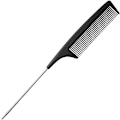 Miniatyrbilde 1 av 5: Hårkam, Karbonfiber Halekam Profesjonell Hårklipp for Frisørsalong (Svart, 6 stk)
