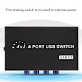 Miniatyrbillede 8 af 8: 2/4 port USB 2.0 manuel deling switch switcher boks til pc printer scanner (4 port)