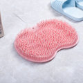 Miniatyrbild 2 av 5: Fotmassageskrubbmatta TPR Fällbar krok Fotskrubb Rengöringsborste Med sugkopp Rosa