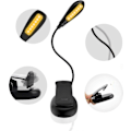 Miniatyrbillede 1 af 5: Genopladelig læselampe, 14 LED'er 3 farver 9 tilstande Justerbar lysstyrke Læselampe, 360 Clip-on lampe, Bærbar og fleksibel trådløs Neck_SZXM