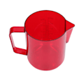 Miniatyrbillede 5 af 8: 600 ml akryl kaffekande med ørnetud-formet vandudløb, anti-break skummende kande, rød