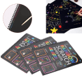 Miniatyrbillede 8 af 8: 3 Stk Scratch Paper Note Multicolor Rainbow Art Paper Card Børn Studerende Tegnebøger