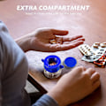 Miniatyrbilde 5 av 5: Tablettknuser med bærbar multifunksjonell plastbeholder Blå