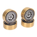 Miniatyrbillede 5 af 8: 4 stk. RC Beadlock-hjul Professionel Aluminiumlegering Messing RC Hjulvægt Blok til Watchman FMS FCX24 1/18 1/24 RC Bil Titanium