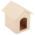 Miniatyrbild 5 av 8: 1:12 Dockhus Trähundhus Simulerad Miniatyr Kennelmodell Lekleksakstillbehör Enfärgad Kennel