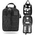 Miniatyrbillede 4 af 8: Udendørs højkvalitets rejsenødoverlevelsestaske Rescue Medical Pouch Pack (sort)