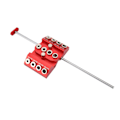 Miniatyrbilde 4 av 8: 30 45 90 Vinklet Drill Guide Utvidet Posisjonering Multi Vinkel Trebearbeiding Drill Jig