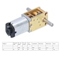Pikkukuva 2 / 7: JGYN20 DC alennusmetallimoottori hiljainen mini kierukkavaihdemoottori tee-se-itse-robottileluihin (381RPM) - 1 kpl
