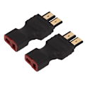 Miniatyrbild 4 av 8: 2 st T-honadapter T till hankontakt Adapter RC Honadapter till Hanadapter för RC Bilmodell Flygplansmodell Fartygsmodell