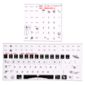 Miniatyrbild 5 av 8: 2 st Tangentbordsdekaler Universal Desktop Computer Mekanisk Gaming Ersättning Tangentbord Keyboard Matte Stickers