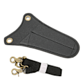 Miniatyrbild 6 av 8: Saxväska Lätt Bärbar Läder Sax Holster för Salong Frisör Frisör Frisör