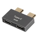 Pikkukuva 5 / 8: 2 kpl USB-C-urosliitintä USB-C-naarasliitäntään MacBookin latausdataliitännän suojaamiseksi