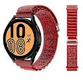 Miniatyrbillede 2 af 5: Universal Nylon Justerbar Urrem til Coros Pace 2 / Coros Apex 42mm - Lysende Rød