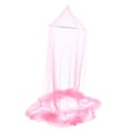 Miniatyrbild 1 av 8: Sommarmyggnät Hem Sovrum Polyesterfiber Andningsbart Nät Hängande Sänghimmel för Baby Vuxen Rosa