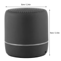 Miniatyrbillede 2 af 8: Bærbar Mini Bluetooth-højttaler med kraftig bas og støjreducerende mikrofon - sort