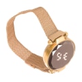 Miniatyrbillede 5 af 8: Kvinder LED-ur LED-berøringsskærm Stor skærm Holdbar legering Modedesign Digital LED-ur til pige Kvinder Voksen Rose Gold