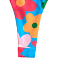 Miniatyrbillede 5 af 5: Dame Blomsterprint Halter Triangle Bikini Sæt Todelt Badedragt Blå Blomst L